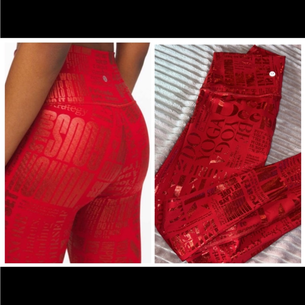 Lululemon Wunder Under High-Rise Tight 28” Full-On Luxtreme Manifesto 20YR. NWOT - Picture 3 of 12